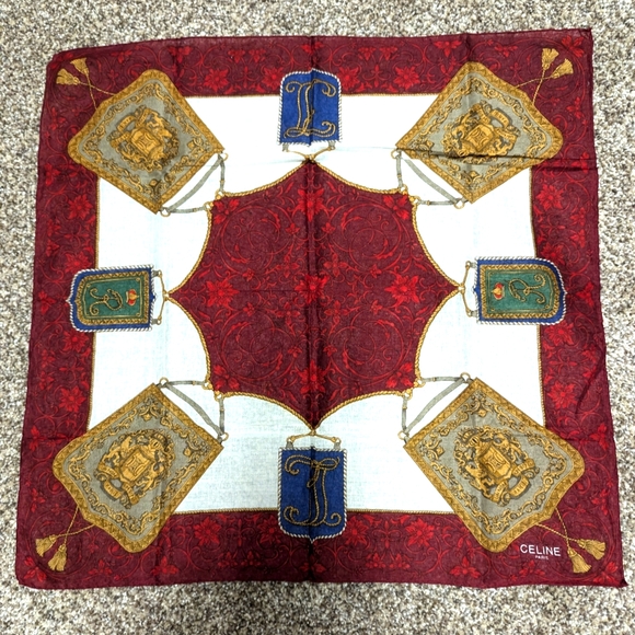 Celine Paris Vintage Scarf - Picture 1 of 3